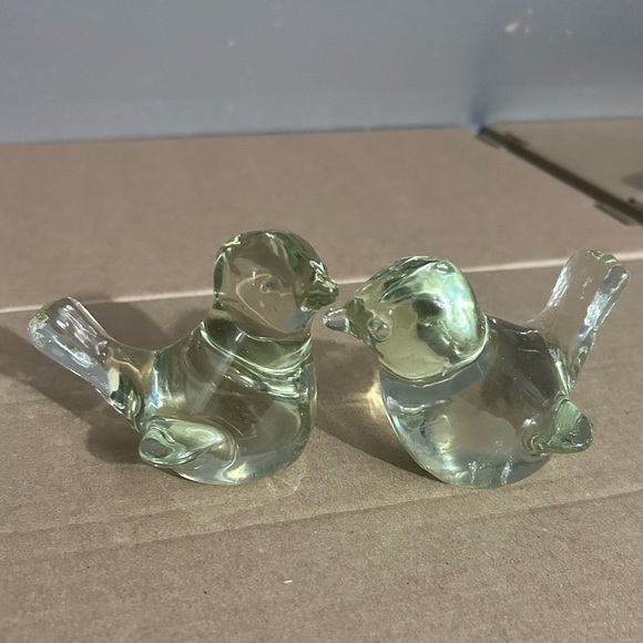 Vintage crystal glass dove figurines/ paperweights- preloved - - Picture 12 of 12
